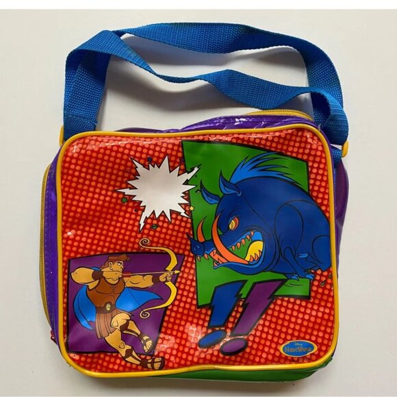 90s Disney Hercules Vinyl Lunch Bag Cute Childrens Hercwear Kids - Picture 1 of 5